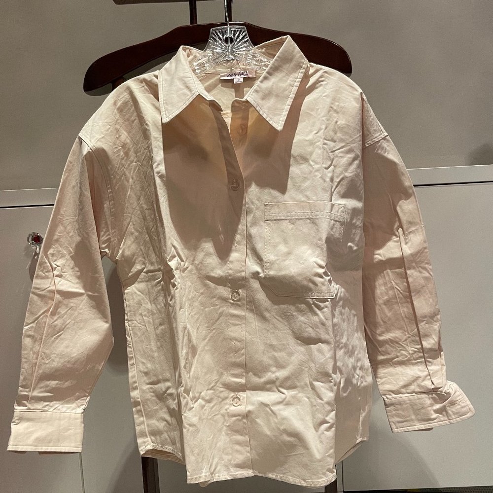 VRG GRL Structured Oversized Button up (AUS 8)